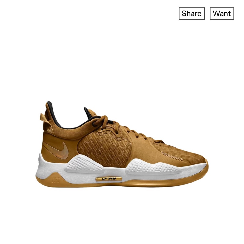 Nike PG 5 EP Limited Edition 
'Wheat Metallic Gold’ NEW